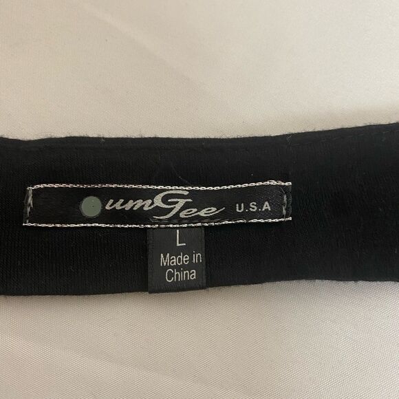Um Gee USA L top black with sequins backless sleeveless - Picture 6 of 7